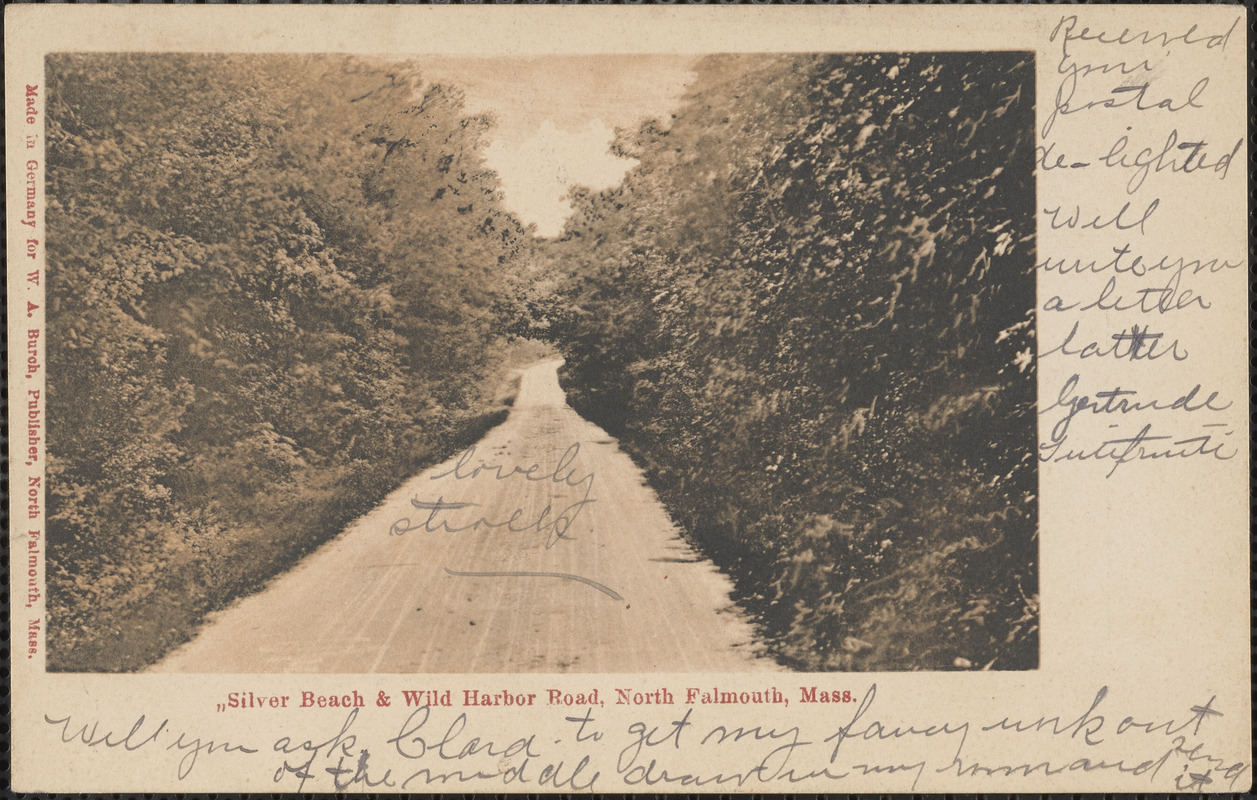 Silver Beach & Wild Harbor Road, North Falmouth, Mass.