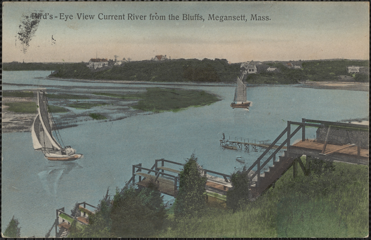 Bird's-Eye View of Current River from the Bluffs, Megansett, Mass.