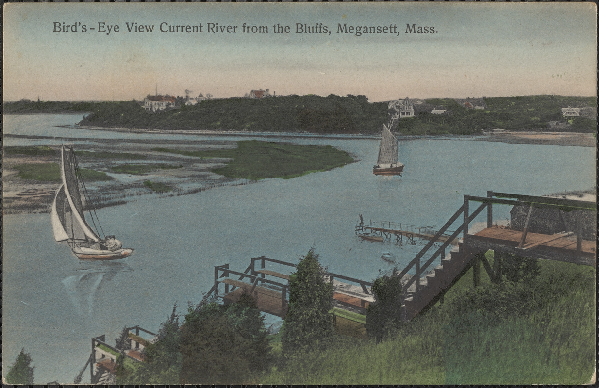 Bird's-Eye View of Current River from the Bluffs, Megansett, Mass.
