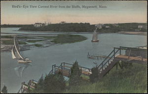 Bird's-Eye View of Current River from the Bluffs, Megansett, Mass.