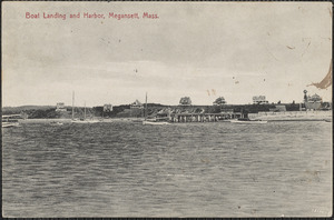 Boat Landing and Harbor, Megansett, Mass.