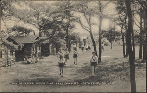Row of Cabins, Junior Camp, Camp Cowasset, North Falmouth, Mass.