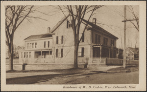 Residence of W. D. Cashin, West Falmouth, Mass.