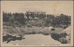 Fasset Estate from Beach Drive, West Falmouth, Mass