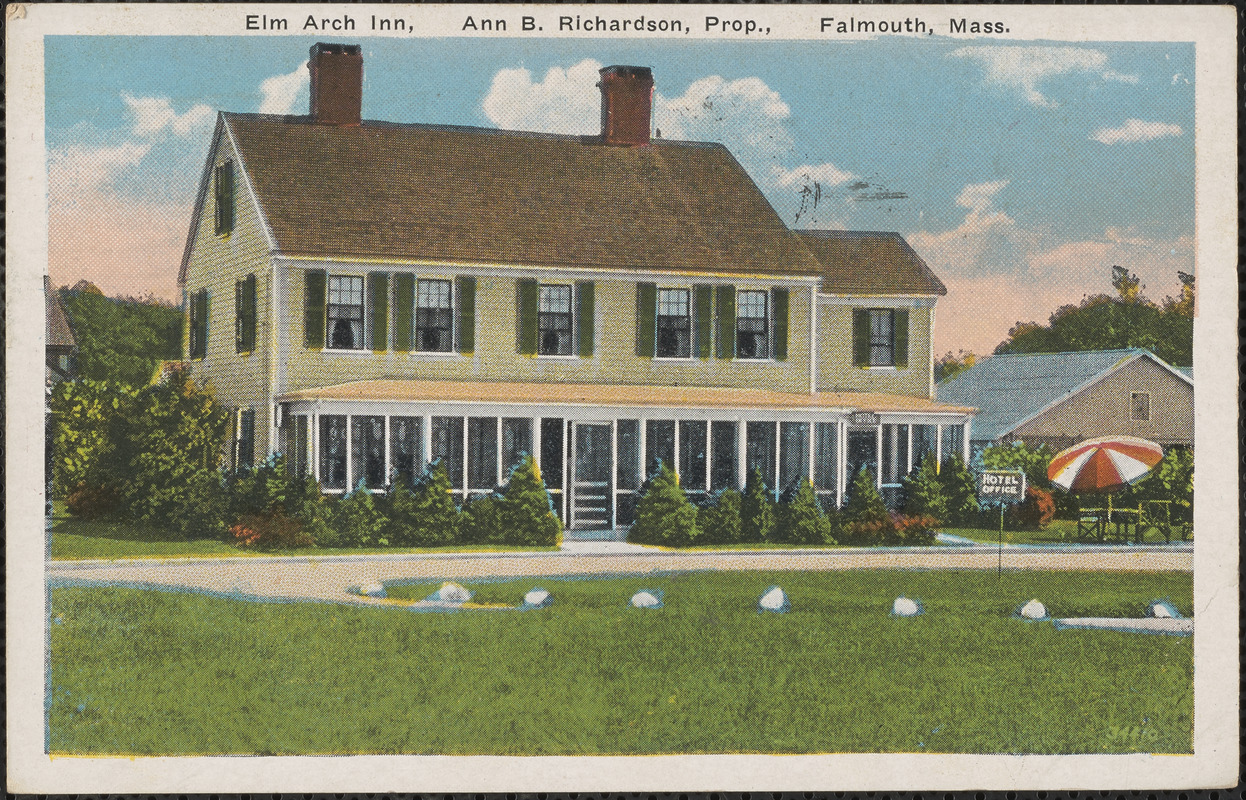 Elm Arch Inn, Ann B. Richardson, Prop., Falmouth, Mass.