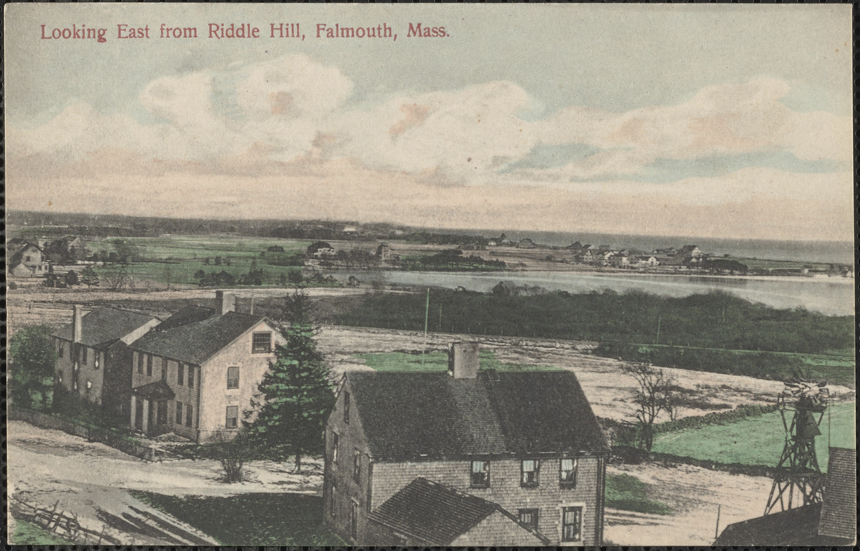 Looking East from Riddle Hill, Falmouth, Mass. Digital Commonwealth