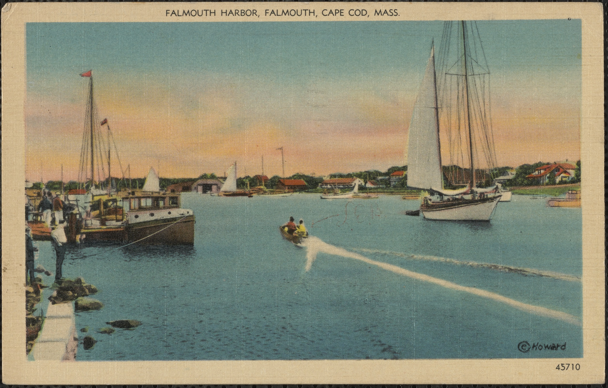 Falmouth Harbor, Falmouth, Cape Cod, Mass. - Digital Commonwealth