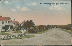 Mill Road from the Shore Drive looking North, Falmouth, Mass.