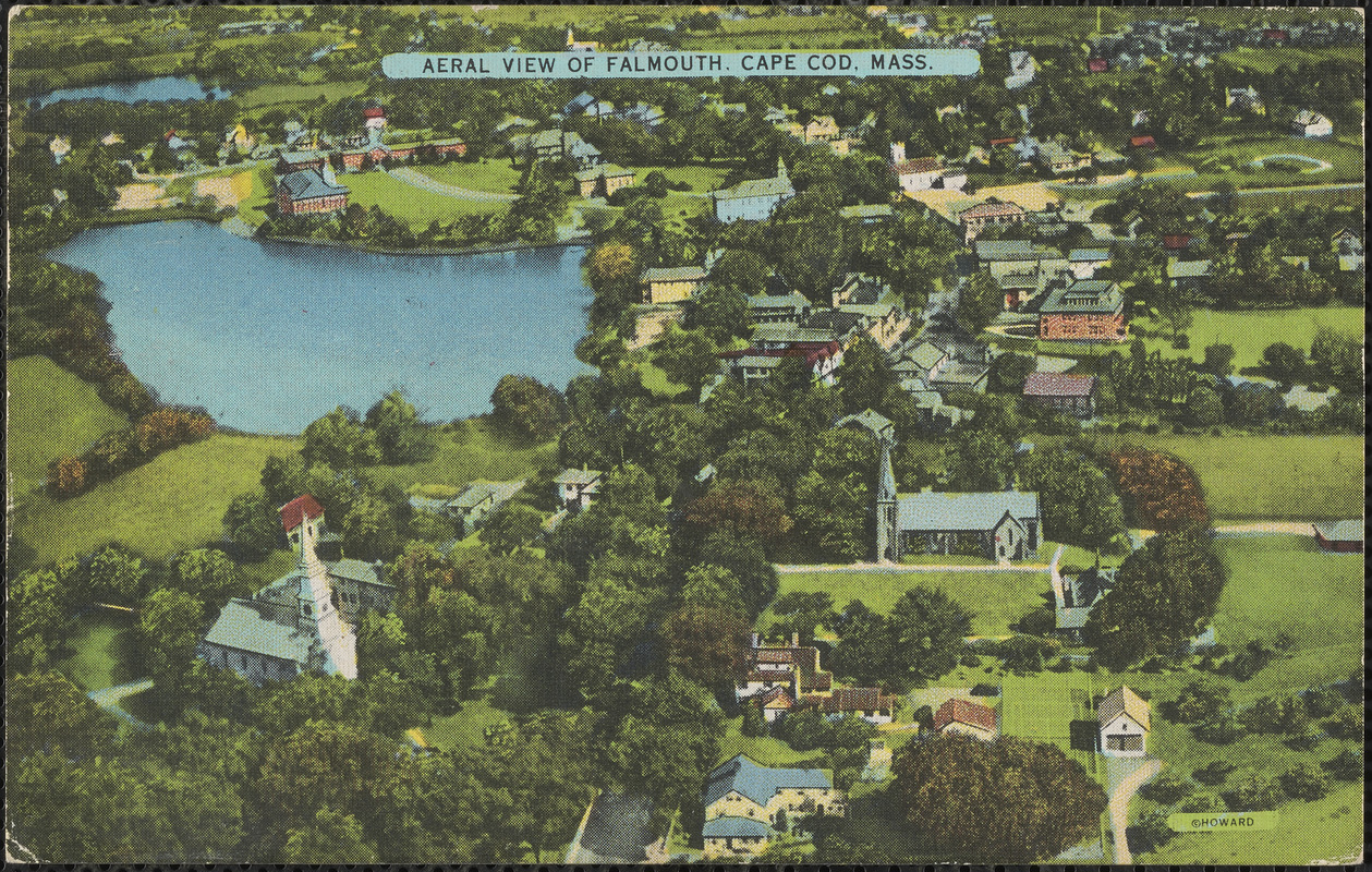 Aerial View of Falmouth, Cape Cod, Mass.
