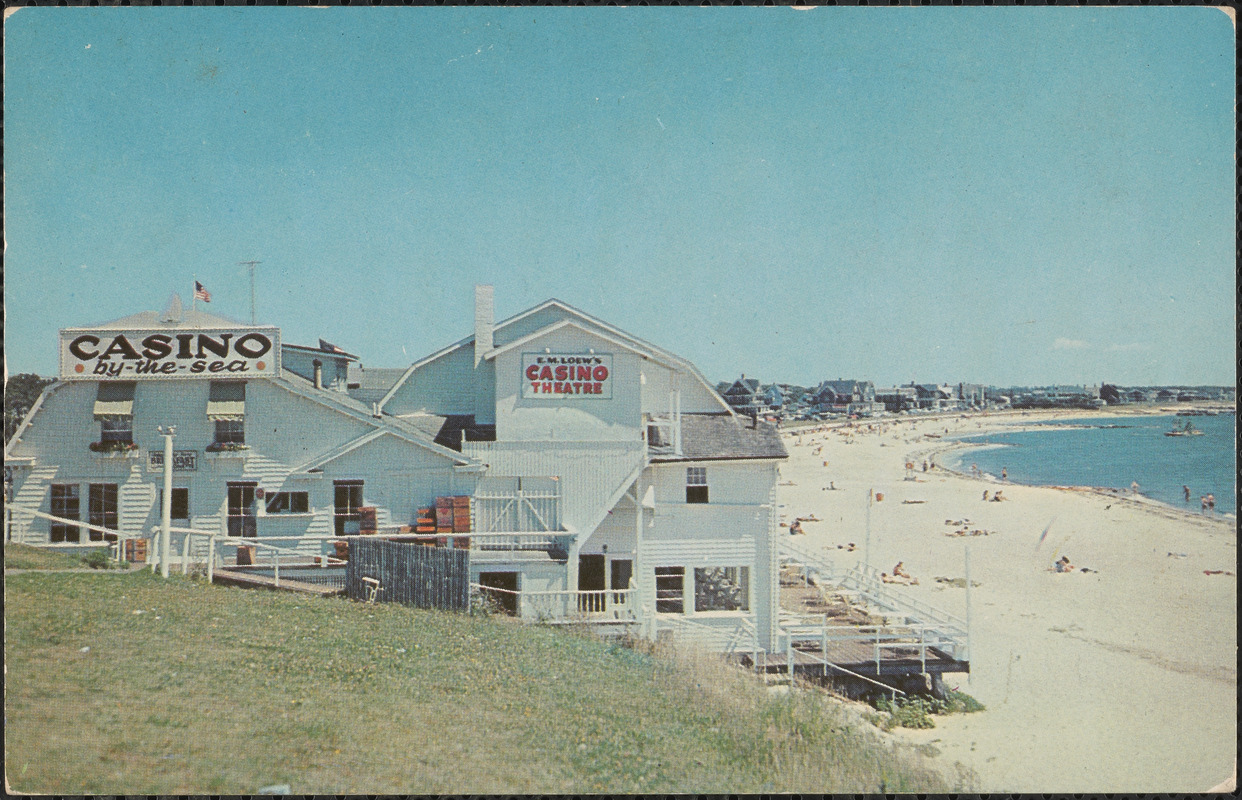 View Showing the Beautiful Beach at Falmouth Heights on Cape Cod, Mass.