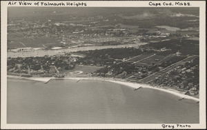 Air View of Falmouth Heights, Cape Cod, Mass.