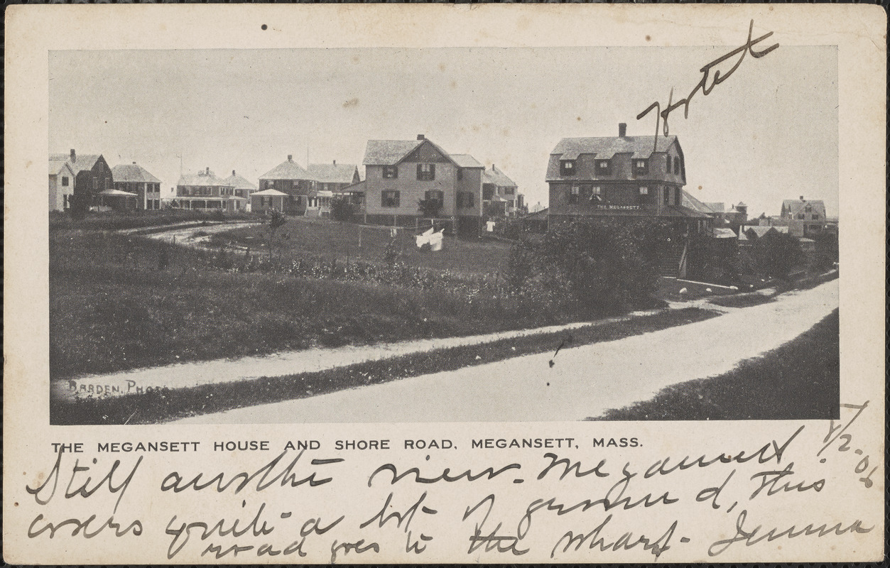 The Megansett House and Shore Road, Megansett, Mass.