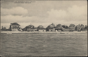 Cottages at Megansett, Mass. from the water