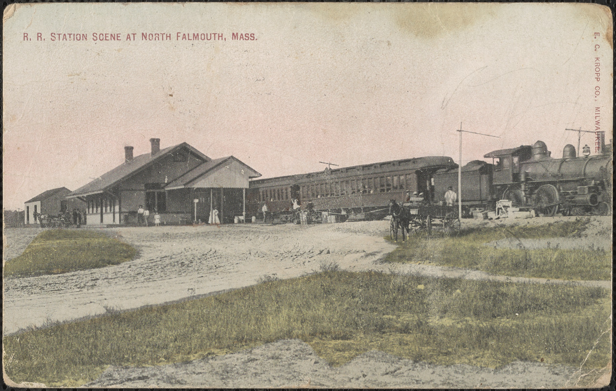 R. R. Station Scene at North Falmouth, Mass.