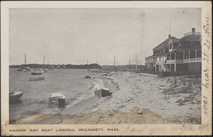 Harbor and Boat Landing, Megansett, Mass.
