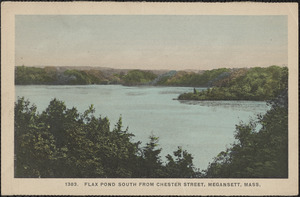 Flax Pond South from Chester Street, Megansett, Mass.