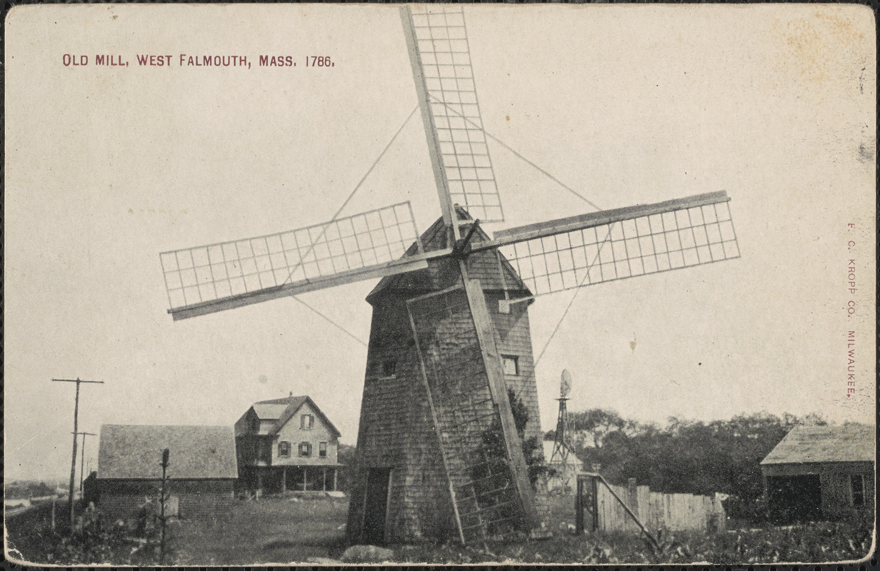 Old Mill, West Falmouth, Mass. 1788 Digital Commonwealth
