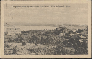 Chapaquoit looking South from The Tower, West Falmouth, Mass.