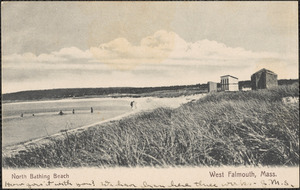 North Bathing Beach, West Falmouth, Mass.