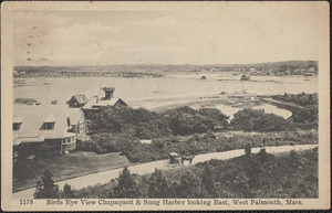 Birds Eye View Chapaquoit & Snug Harbor looking East, West Falmouth, Mass.