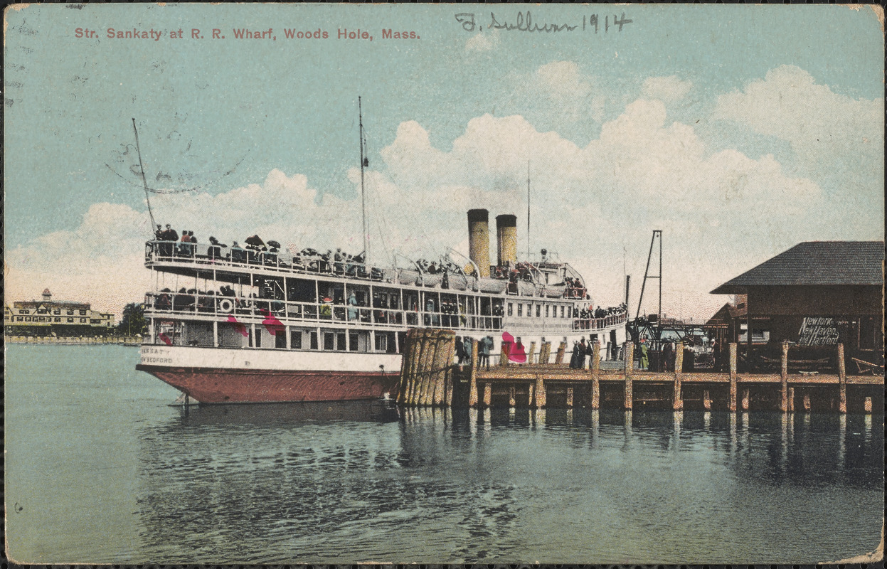 Str. Sankaty at R. R. Wharf, Woods Hole, Mass.