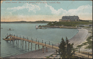 Quisset Harbor, Res. of J. G. Marshall from the Beach, Falmouth, Mass.