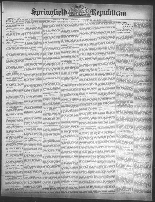 Springfield Weekly Republican - Digital Commonwealth