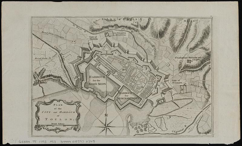 Plan of the city and harbour of Toulon