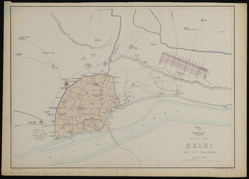 Plan of Delhi and its environs