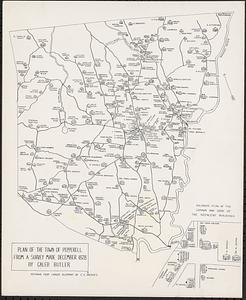 1828 Butler map of Pepperell, redrawn