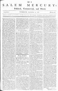 The Salem Mercury: Political, Commercial, and Moral