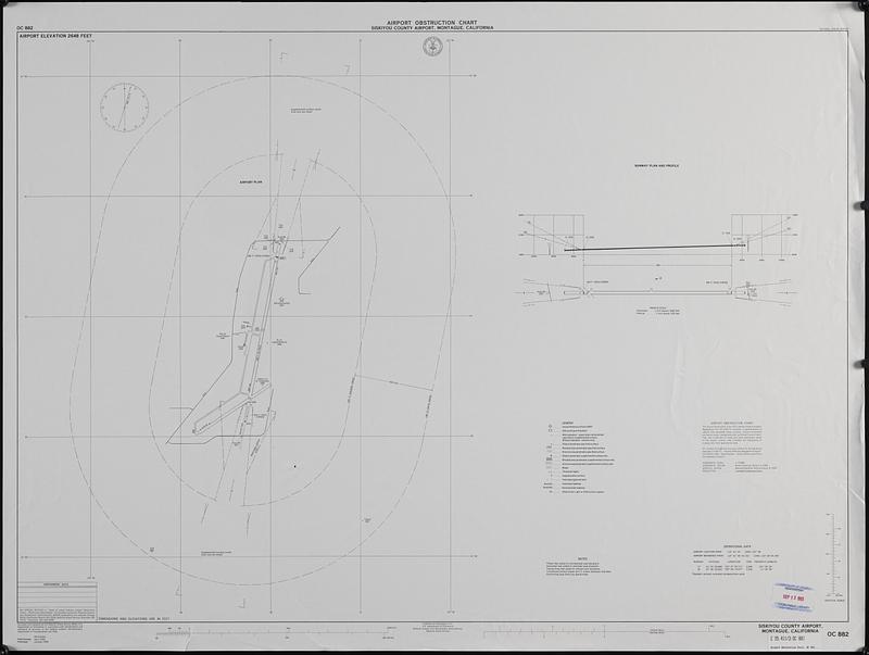 Airport obstruction chart, OC 882, Siskiyou County Airport, Montague, California