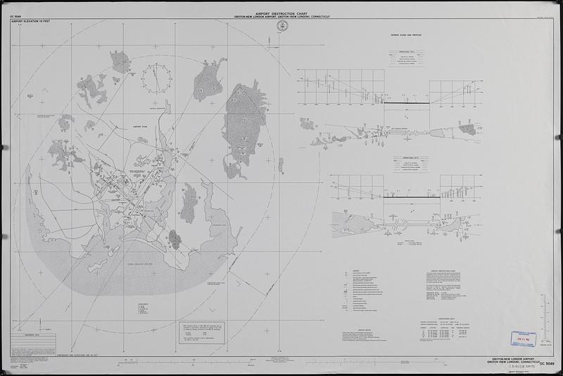 Airport obstruction chart, OC 5049, Groton-New London Airport, Groton (New London), Connecticut