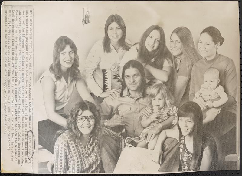 Polygamist family portrait