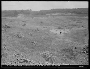 Wachusett Reservoir, stripped area southeast of square 1004, Boylston, Mass., Jul. 7, 1904