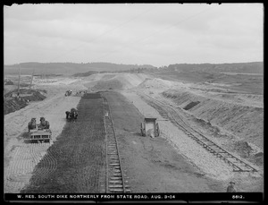 Wachusett Reservoir, South Dike, northerly from State Road, Boylston; Clinton, Mass., Aug. 3, 1904