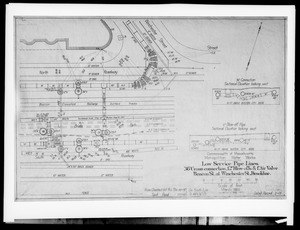 Engineering Plans, Distribution Department, Low Service Pipe Lines, March 1898; May 1917; Acc. No. B415, Mass., May 1, 1917