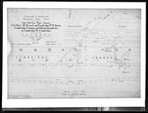 Engineering Plans, Distribution Department, Low Service Pipe Lines, June 1898; August 1917; Acc. No. B728, Mass., Aug. 1917