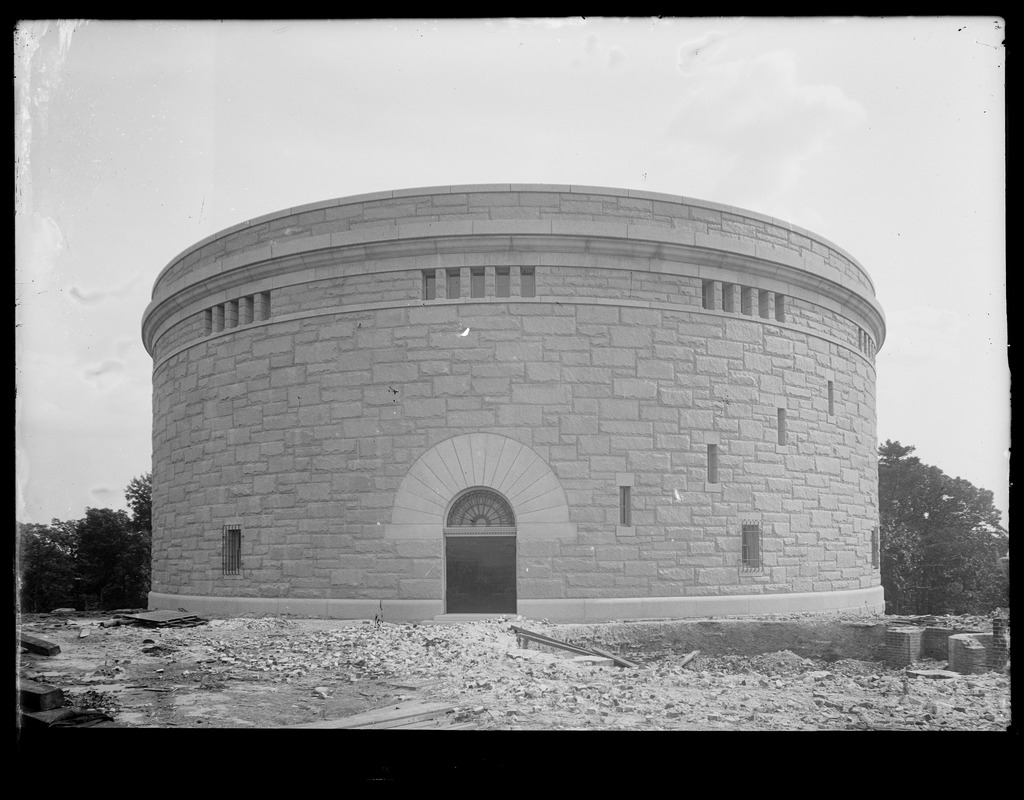 Distribution Department, Southern Extra High Service Bellevue Reservoir, north side, West Roxbury, Mass., Jul. 1916