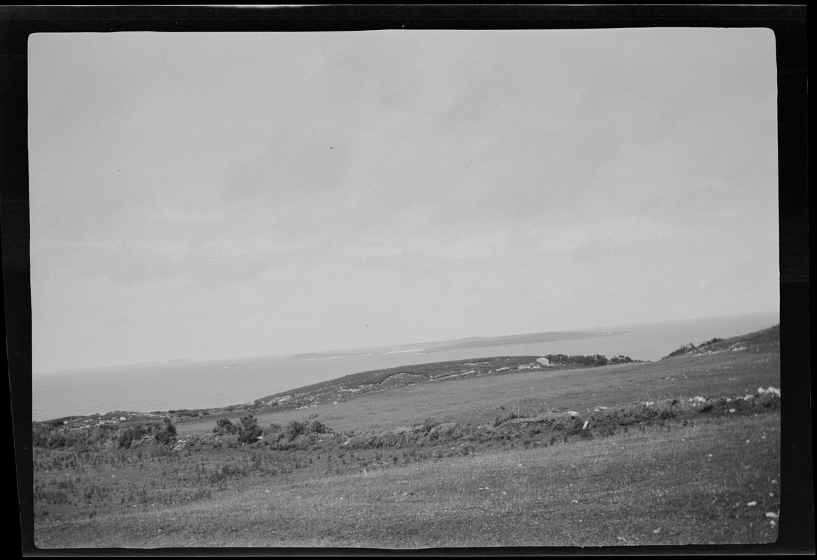 Along the shore from Gortahork, Tory Island and Inishbofin [i.e. Inisbofin] in the distance