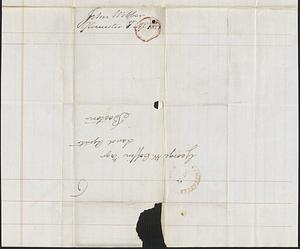 John Webber to George Coffin, 1 April 1833