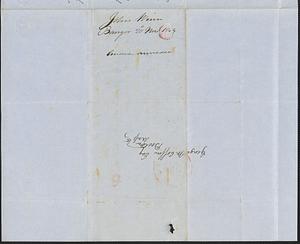 John Winn to George Coffin, 20 November 1849