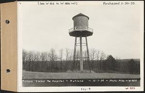 Prison Camp and Hospital, water tank, Rutland, Mass., Dec. 7, 1934