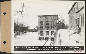 Otis Co., Ware Mills, power house #9, looking westerly, Ware, Mass., Jan. 30, 1936