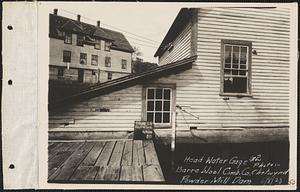 Barre Wool Combing Co., head water gage #2, powder mill dam, Barre, Mass., Jun. 8, 1928