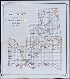 Indian Territory showing townsites approved to June 30-1902
