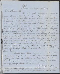 Letter from Zadoc Long to John D. Long, October 21, 1853