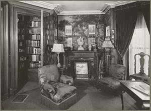 Boston, William Crowninshield Endicott House, interior, library