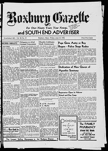 Roxbury Gazette and South End Advertiser, June 22, 1956