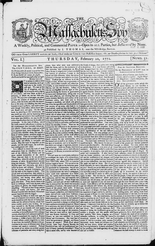 The Massachusetts Spy Digital Commonwealth